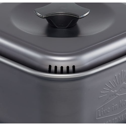 Skater Aluminum Square One Hand Pot Ramen Cooker 1.2L Outdoor Camping LiveL in Nature ANC1-A