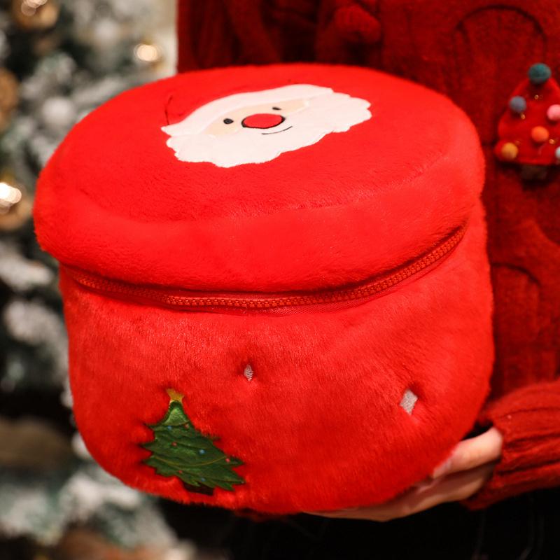 Christmas Gift Box Series Plush Snowman Tree Toy Fruit Doll Stocking Soft Gift