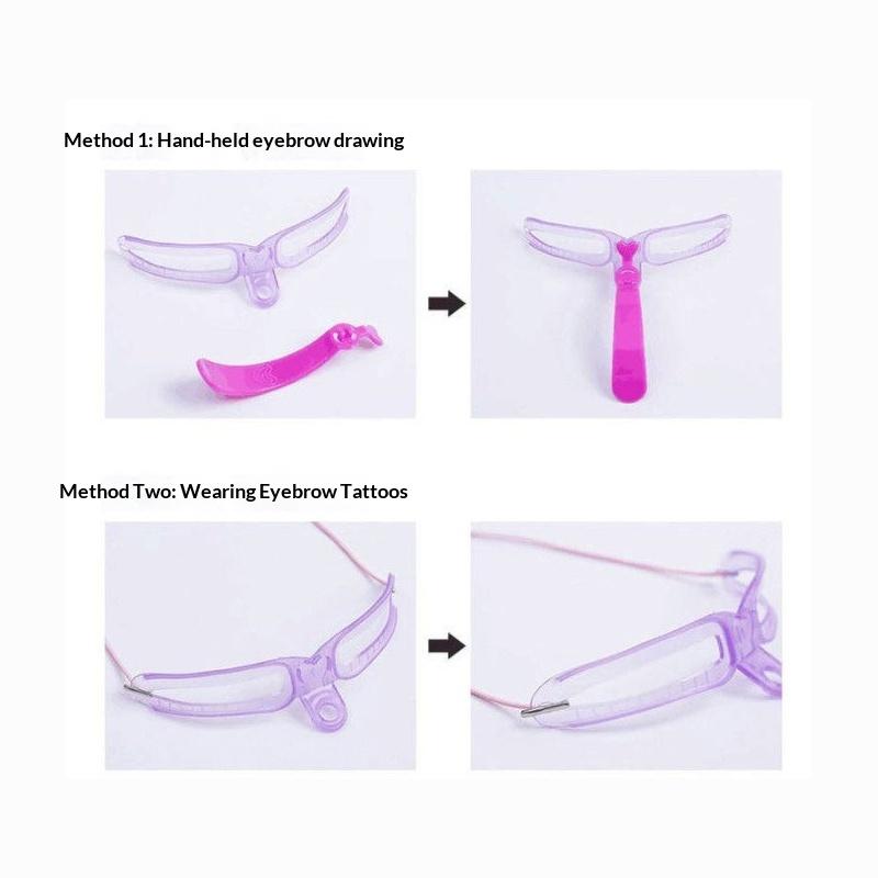 8 Styles Eyebrow Stencil Kit Reusable Design Eyebrow Shaping Template Tool Eyebrow Grooming Card For Beginners Makeup