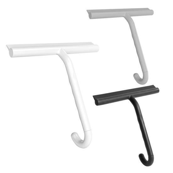 Duschabzieher Ergonomischer Runder Griff All-in-One Silikonwischer Eingehängter Haken Badezimmerfliesen Autoreinigungsgerät