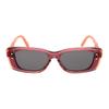 Dior Color Block Design Acetate Rectangular Sunglasses Women sunglasses Red DIORHIGHLIGHTS2I35A0