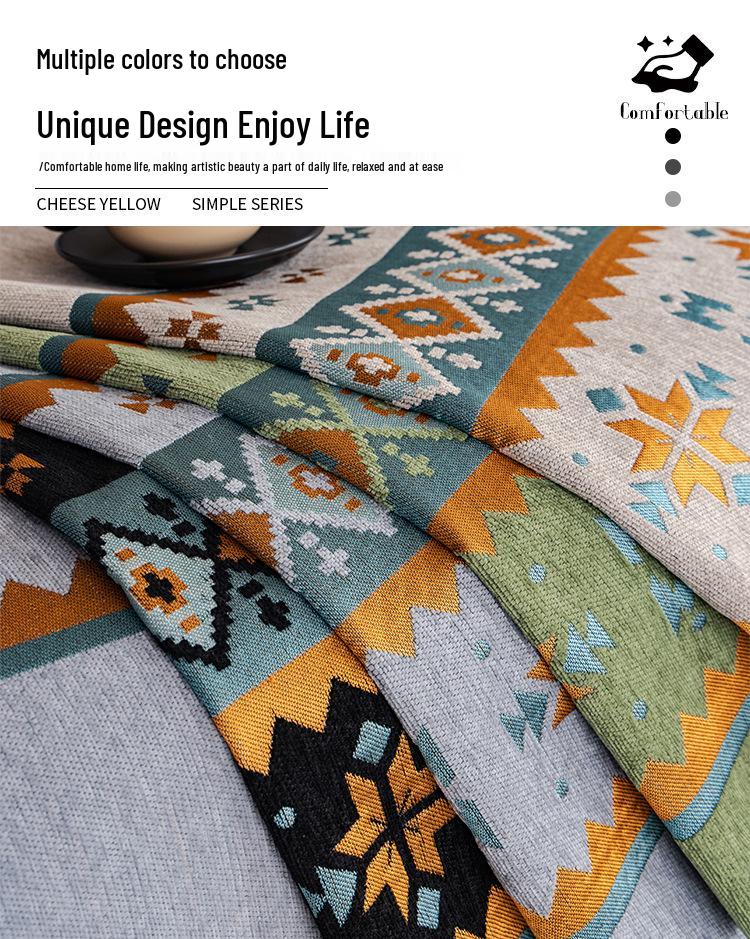 Bohemian Ethnic Sofa Cushion: Non-Slip, Dirt-Resistant, All-Season Universal Cover for 2026