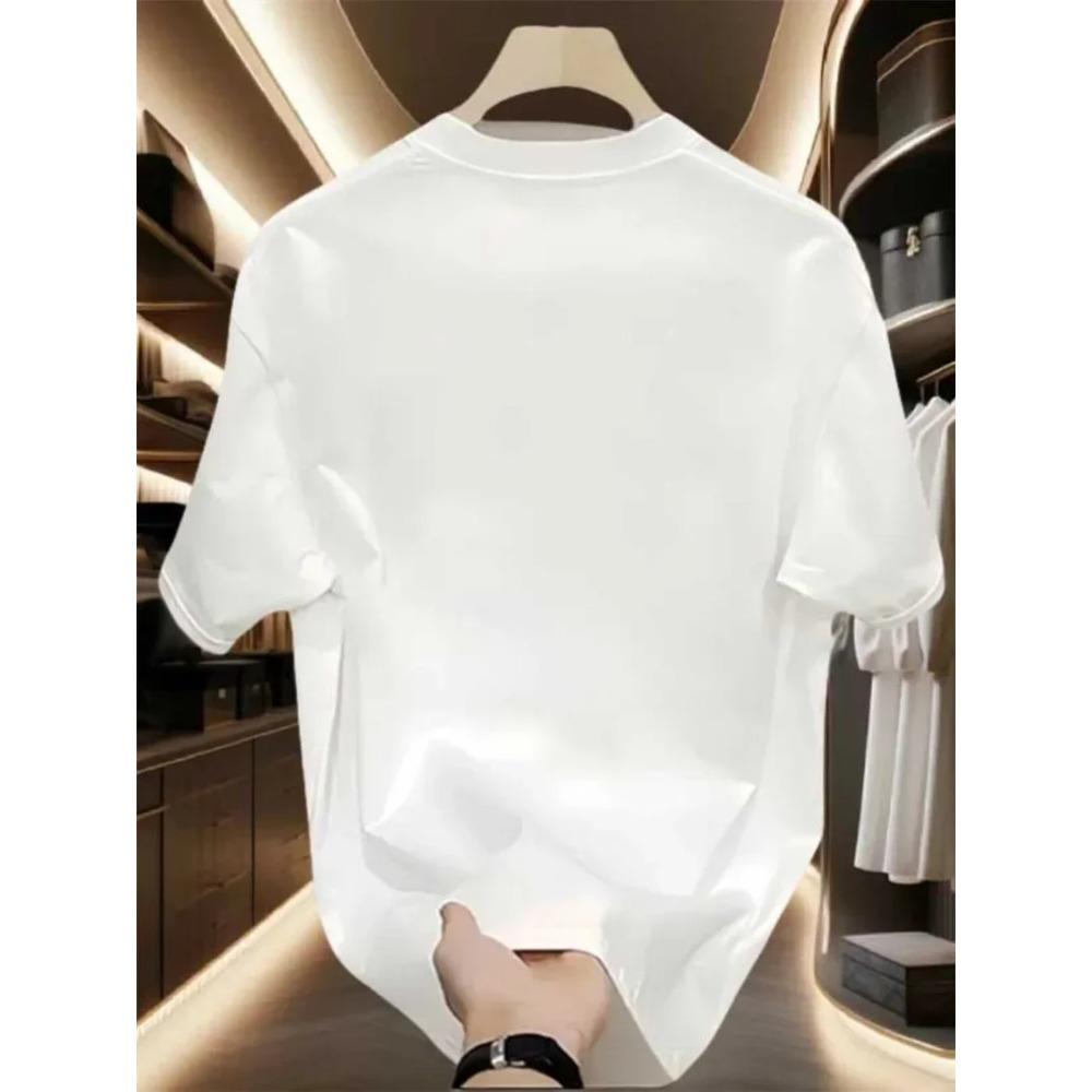 Large Size Breathable and Fun Clothes Ducati Men's Motorcycle Printed T-shirt Informal Cotton Top Fashionable and Handsome