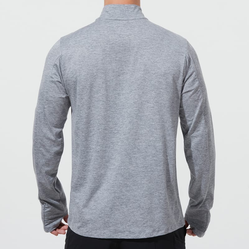 Nike T Shirts Men's Light Gray Stand Collar Moderate Straight Fit DD4757-084