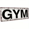 Gym Decor Metal Sign Workout Motivation Tin Sign Rustic Fitness Wall Art