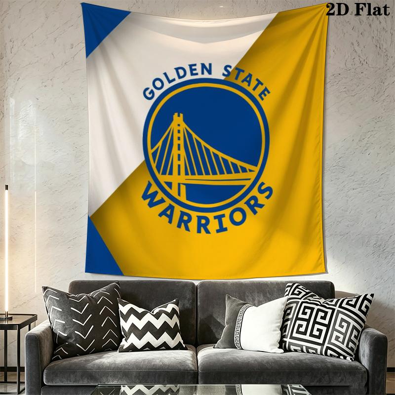 Golden State Warriors Wall Tapestry Aesthetic Wall Hanging Printed Fabric Blanket Decorative Tapestries for Bedroom Living Room Home Decor