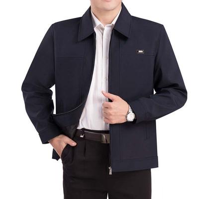 Jacke mittleren Alters, Frühlings- und Herbst-Herren-Freizeitjacke für ältere Menschen
