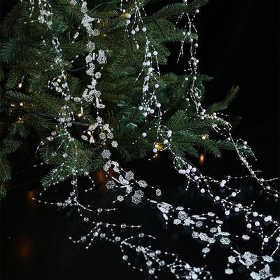 Pearl Chain Bead String Icicle Pendant for Christmas Tree Ornaments and Wreaths