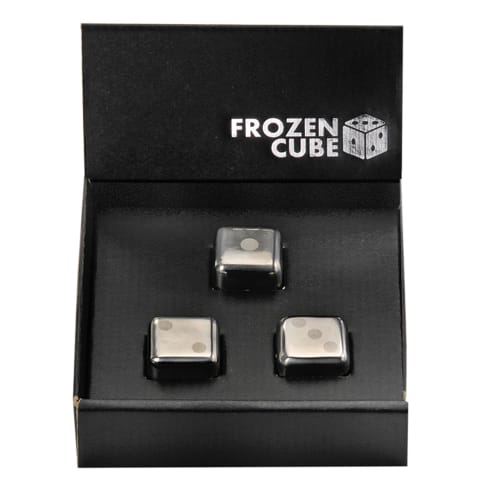 Stainless Steel No-Melting Ice Cubes, Approx. 2.5cm, Set of 3, Frozen Cube Gift, FC-2002A