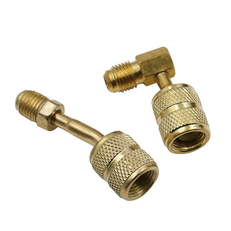 R22/R410 Conversion Valve Tool for Air Conditioner Refrigerant Charging with Imperial/Metric Head and Liquid Charging Hose.