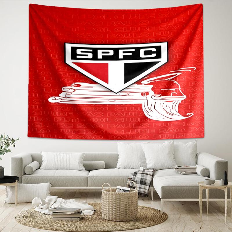 1PC Spfc Team Crest Design Printed Tapestry Room Decoration Wall Hanging for Living Room Bedroom, Dormitory, Birthday and Christmas Gifts