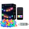 10M G40 LED Bulb String Light Bluetooth APP Remote Outdoor USB RGB Color Changing String for Party Wedding Garden Backyard