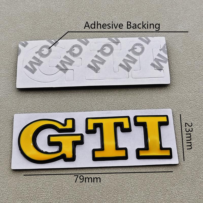 Pro VW VOLKSWAGEN 2026 Nové 3D kovové logo Znak GTI Písmena Odznak na zadní kufr auta Pro Volkswagen VW Golf 4 5 6 7 7.5 MK4 MK5 MK6