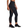 Under Armour Pantaloni sportivi da donna Vanish Elite con stampa logo, a vita alta, traspiranti, slim fit, comodi, neri 1386402-001