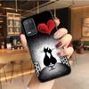 Black Cat Case for OPPO Realme GT 2 Pro X2 Pro XT C25S 8 7 6 Pro 6i Realme GT Master C3 C21 C21Y C11 X3 SuperZoom