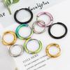 10pcs Stainless Steel Hoop Earrings 2.0mm 2.5mm Ear Ring for Men Women Gold Color Black Colorful Round Circle Earring Wholesale