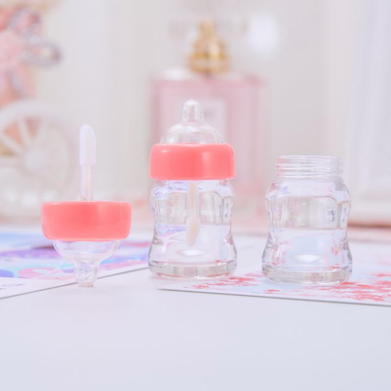 

Plastic Lip Gloss Container Transparent Empty Lipstick Tube Nelty Milk Bottle 8ml Capacity Cosmetic Packaging For Makeup Artists рожевий