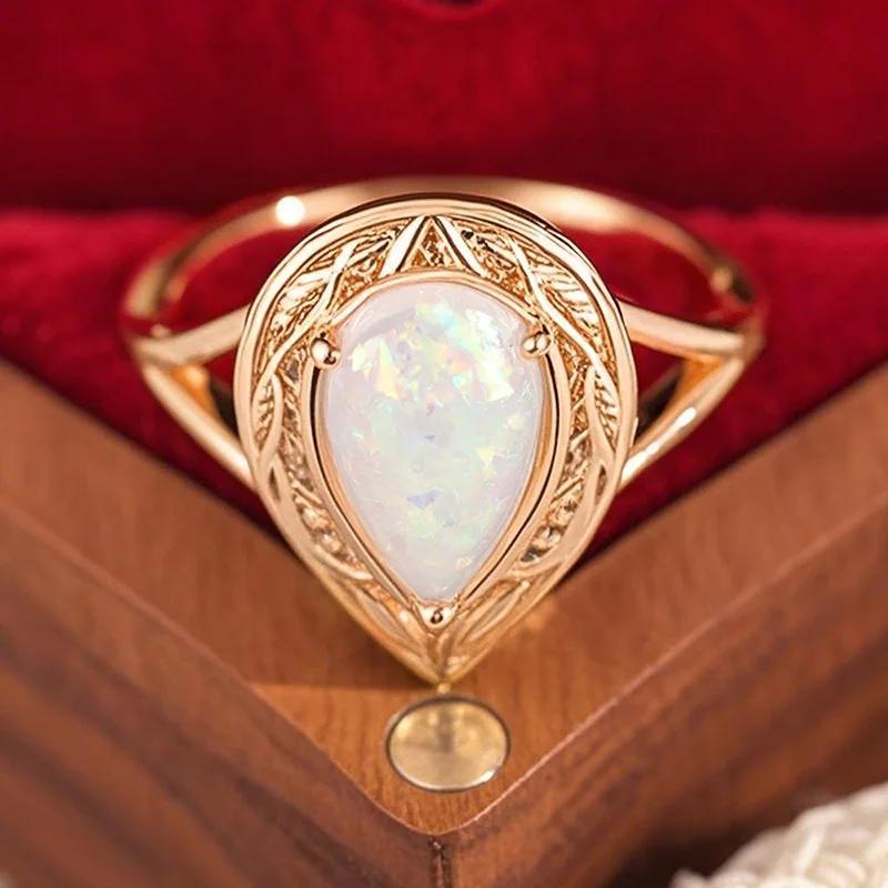 

Japan And South Korea Attend Banquet With Waterdrop Rings, High-End Fashion, Dazzling, Simple, Sweet And Lovely Accessories 10