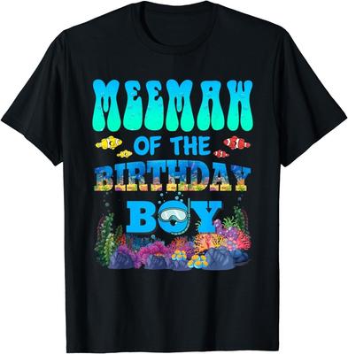 Meemaw Des Geburtstagskindes Aquarium Meerestiere Geschenk Unisex T-Shirt