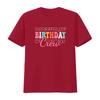 Birthday Crew Bday Groovy T Shirt vintage Washed streetwear Stylish Stretched homme designer clothes Casual Comfortable