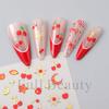 New cherry nail sticker set bow bronzing love nail sticker