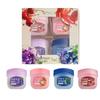 4-Color Fruit Lip Balm & Mask Set with Spoon - Autumn & Winter Hydration Gift Box