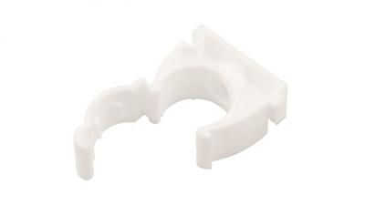 Halogen-free Locking Holder for Smooth Pipes Uzhf 20 White 68331 /100 Pcs/