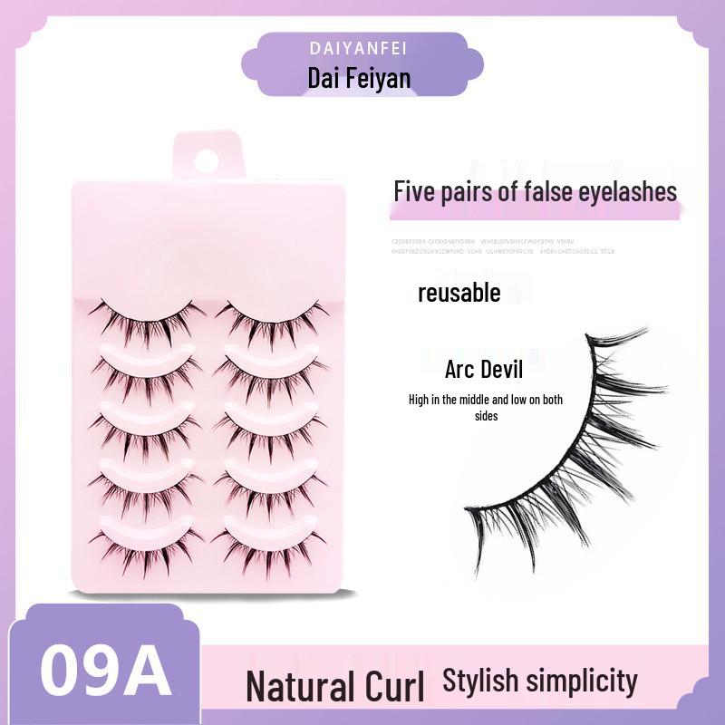 

Набор накладных ресниц типа Волшебные волосы А-типа , длинный стиль - 5 пар