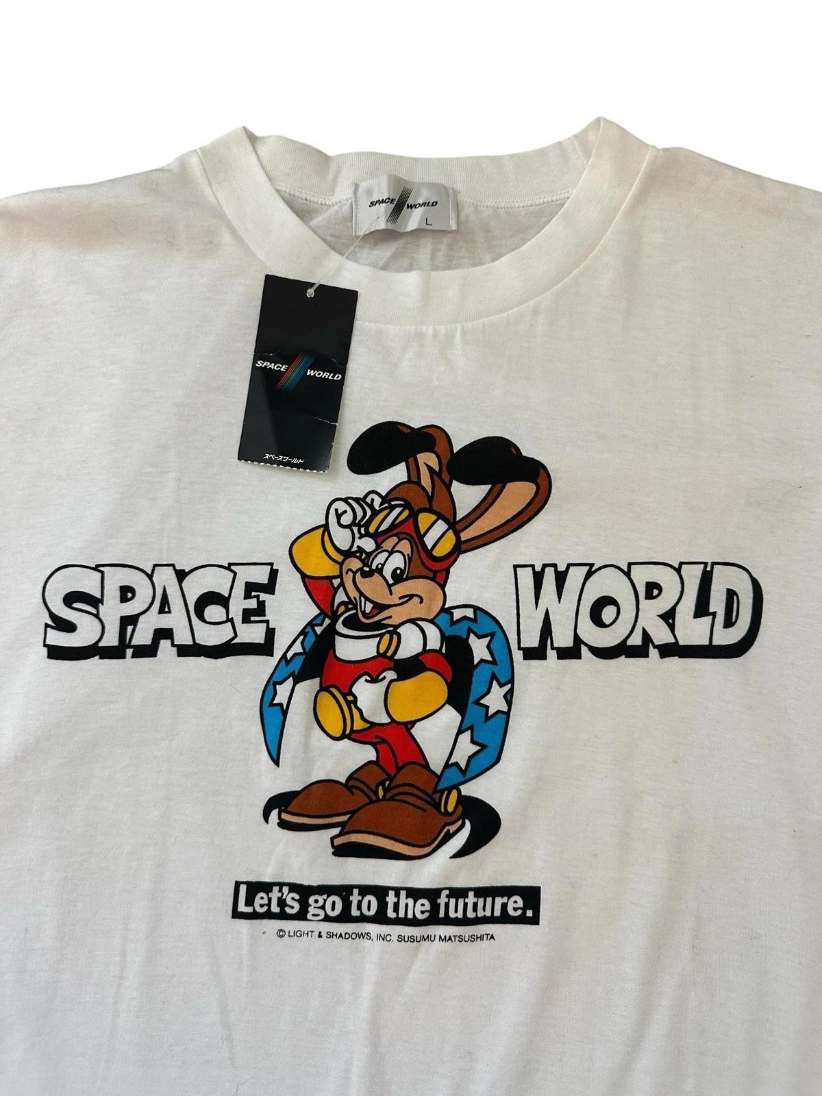 

Space World Anime T Shirt Men’s Medium Light And Shadows Inc White Japanese Vtg S
