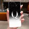 Anti-scratch Phone Case For Vivo iQOO Z11 Turbo Jelly Clear TPU Soft Casing Lucky Initial Letter With Flower Couple Shell