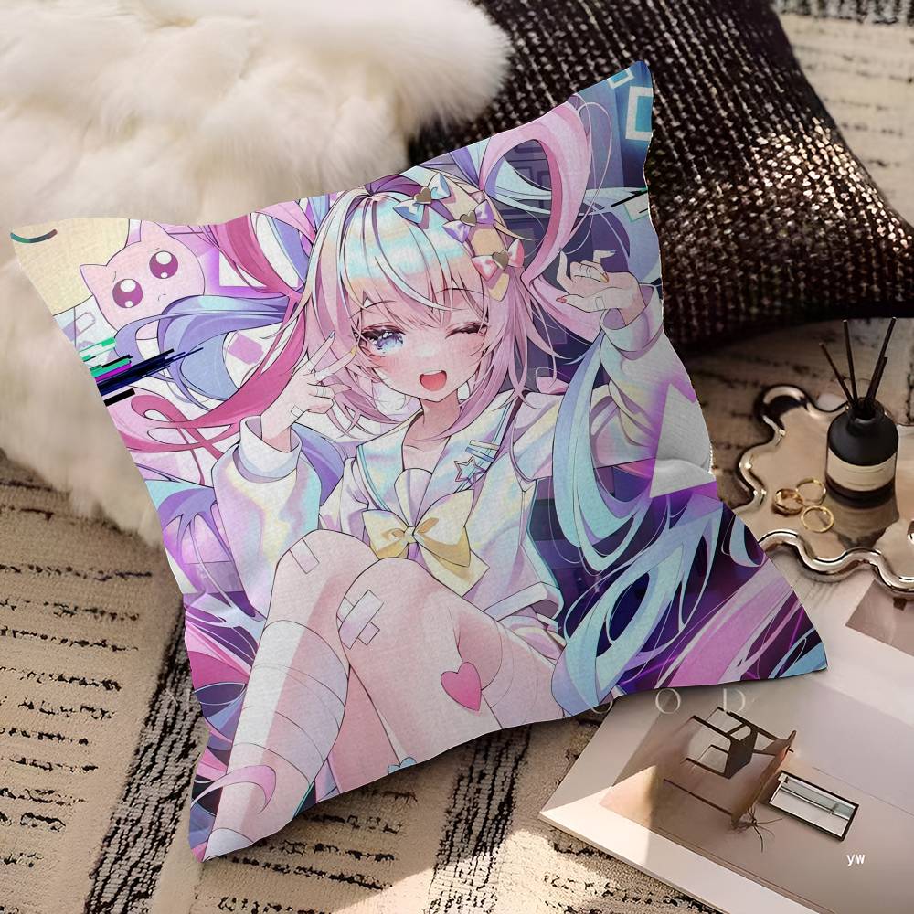 Needy Girl Overdose Spiel Kissenbezug Auto Wurfkissenbezug für Sofa Auto Weihnachtsgeschenk 40x40cm 45x45cm