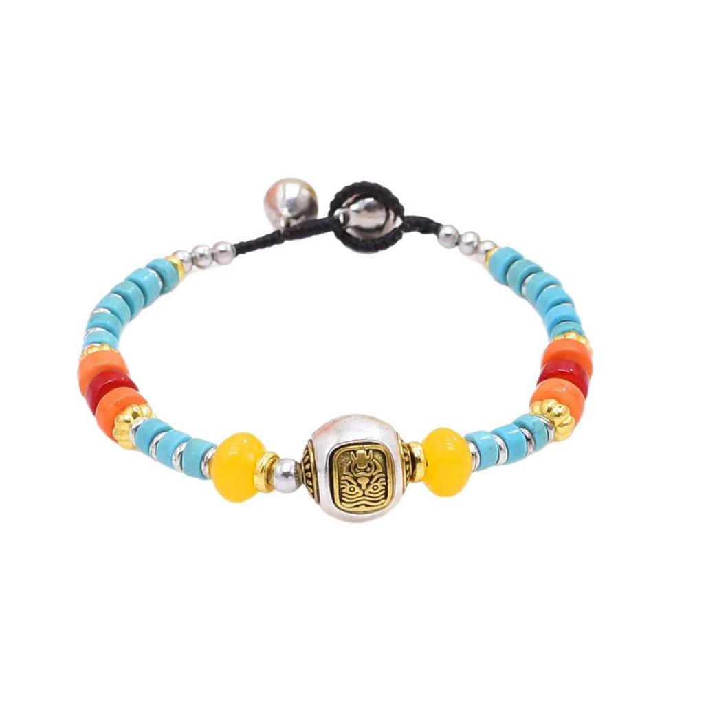 Top-Selling Tibetan Ethnic Multi-Treasure Bracelet: Trendy, Versatile, Retro Woven Style for Women