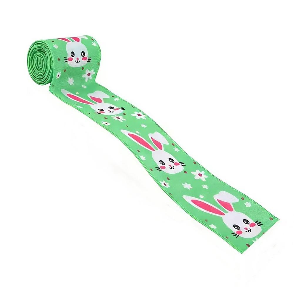 Vibrant Colors Easter Printed Ribbons Cartoon Gift Packaging Ribbon  Easter Baskets