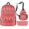Christmas Backpack Backwoods Cigar Star Backpack Peripheral Set Backpack Satchel Pencil Case Set