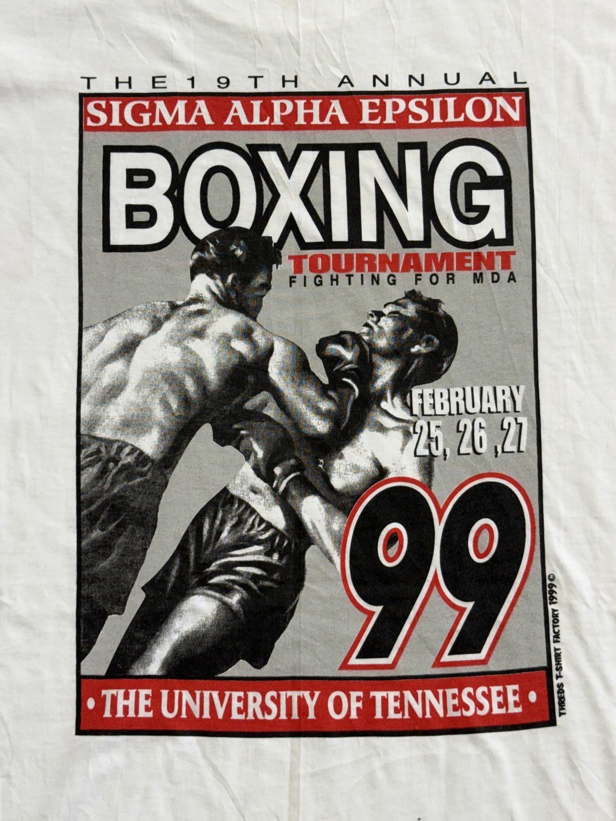 VTG University of Tennessee Tshirt Boxing Tournament 1999 XL L