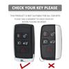 For Land Rover Range Rover Sport Velar Evoque Freelander2 Discovery Jaguar XF XJ XJL XE Silicone Car Fob Key Case Cover Keychain