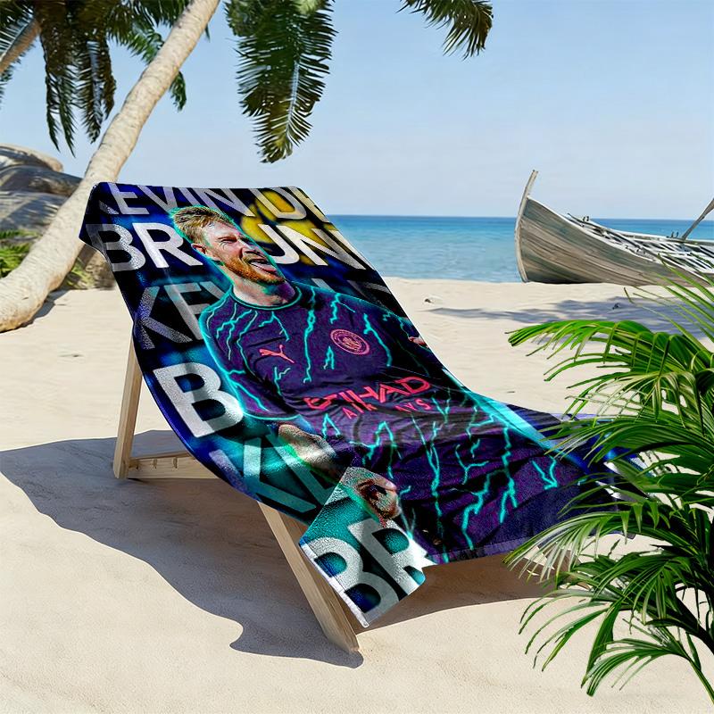 Kevin De Bruyne Ultimate Midfield Maestro Beach Towel Beach Towel For Vacation Photos Portable For Travel Absorbent Bath Towel Swim