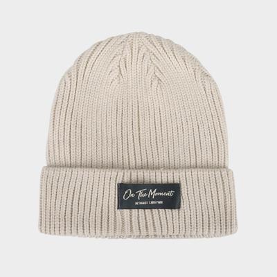 On the Moment Lettering Beanie C5 Ivory