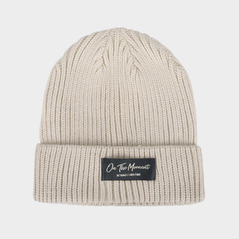 On the Moment Lettering Beanie C5 Ivory C5 Ivory