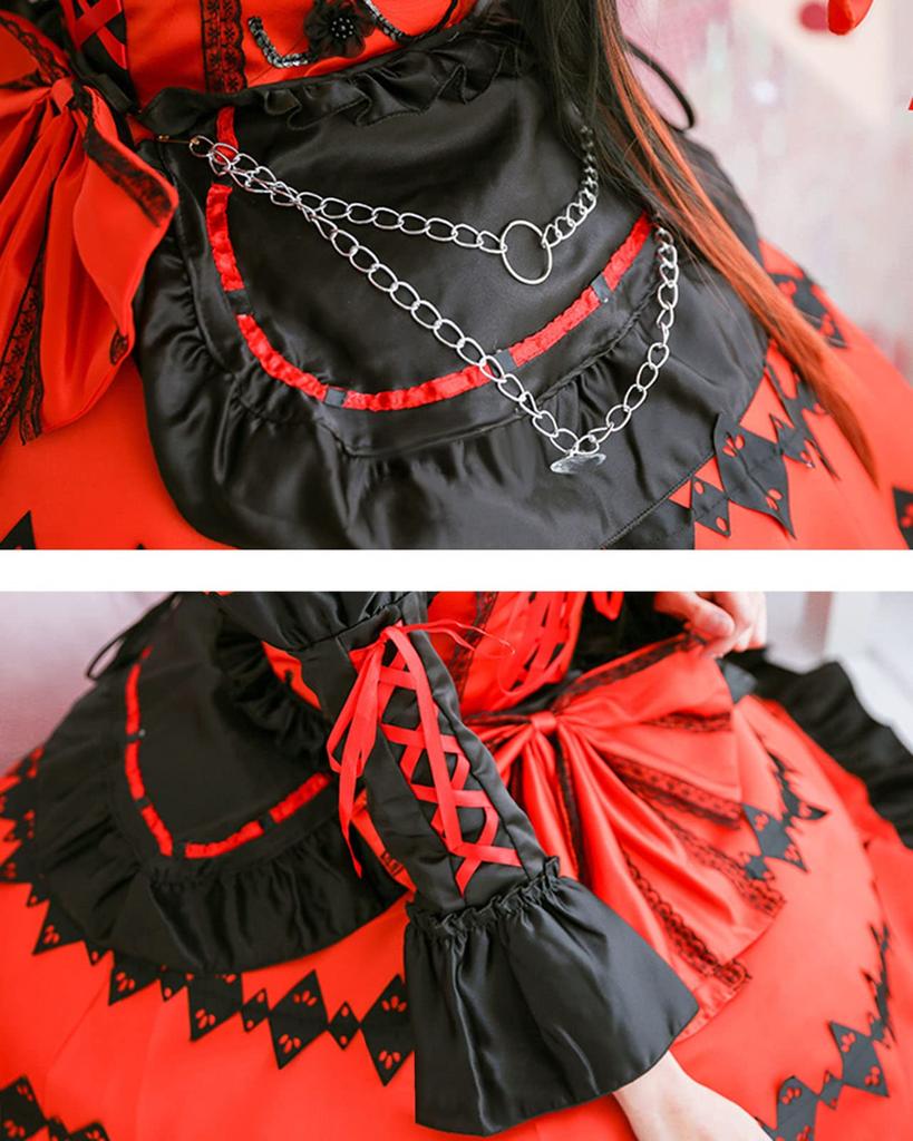 Wig Included Tokisaki Kurumi Cosplay Date A Live DATE A LIVE Halloween Gothic Lolita Tokisaki Kurumi [milky Time]