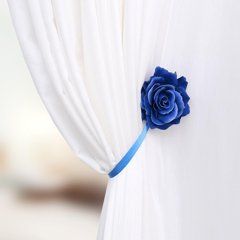 ABS Curtain Tieback Punch-free Cute Stylish Flower Shape Replacement Home Bedroom Buckle Fastener Ornament Accessories