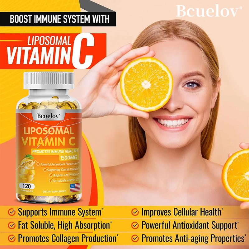 Liposomales Vitamin C 1500mg - Antioxidans mit hoher Absorption - 120 Kapseln