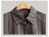 Women's Retro Plaid Color Block Button-Down Long Sleeve Shirt - 2025 Autumn/Winter Loose Fit Slimming Casual Top