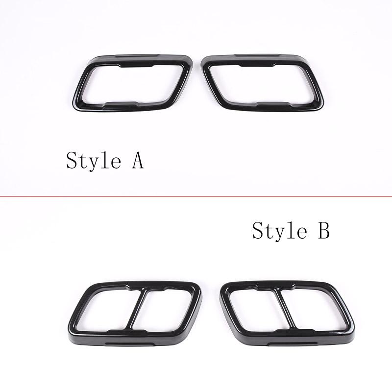 For BMW 2 Series F44 2020-2026 Stainless Steel Black Car Tail Muffler Exhaust Pipe Output Cover Trim Exterior Accessories