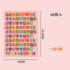 Loose-Leaf Notebook Handwritten Labels Indicate White And Blue Color Stickers Letter Stickers Sticky Notes Index Stickers