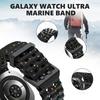 Original Marine Strap for Samsung Galaxy watch Ultra 47mm Accessories Silicone Sport Bracelet Correa Galaxy watch 7 Ultra Band