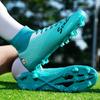 New high-top football shoes, men's and women's young college students' training shoes, long nails, broken nails, adult non-slip football training