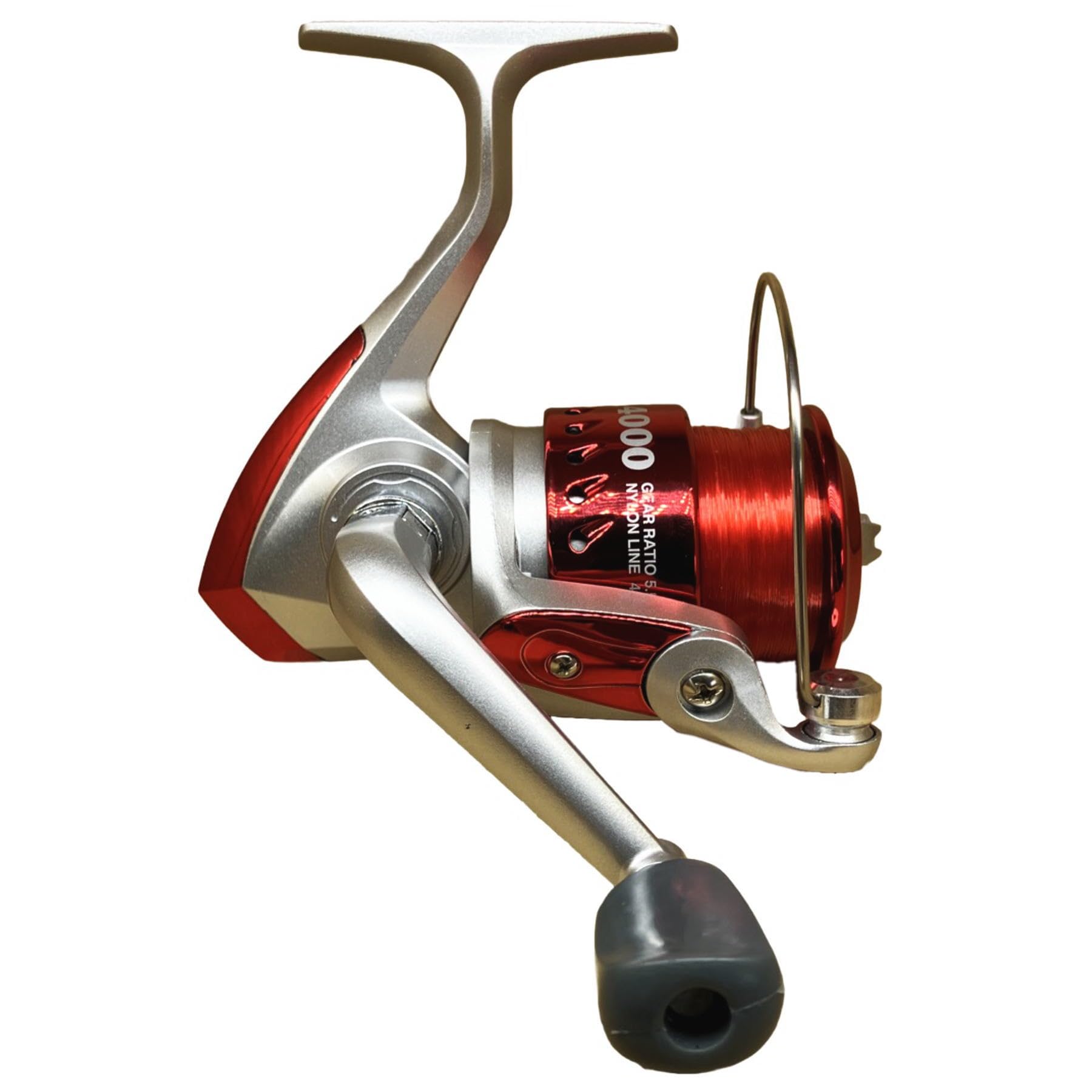 

Riseway Basic Spin 4000 Spinning Reel with 4 Line Red - 130m,