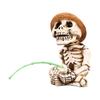 Fishing Cartoon Frog Figurine Resin Fishing Crocodile Panda Skeleton Statue Sculpture Outdoor Garden Pond Fish Tank Decoration Ornament