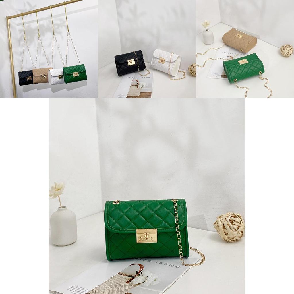 Wholesale Clear And Sweet Ladies Bag Embroidered Diamond Chain Crossbody Bag